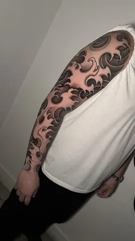 Fotografia real de un tatuaje japonés
