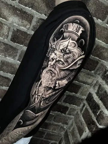 Fotografia real de un tatuaje realista